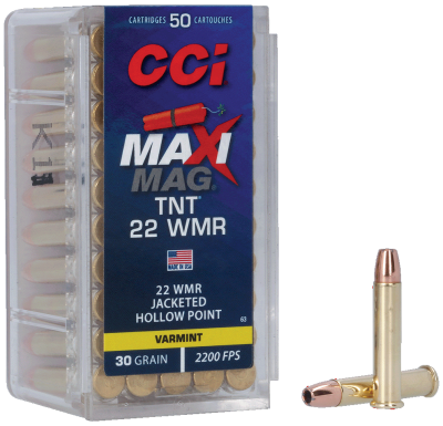 CCI 63 KK-Patrone .22WMR, MaxiMag TNT JHP 30gr