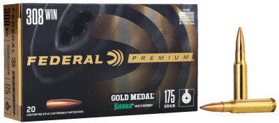 Federal cartridge .308Win., 175gr, Gold Medal