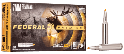 Federal cartridge 7mmRemMag, 160gr, Trophy