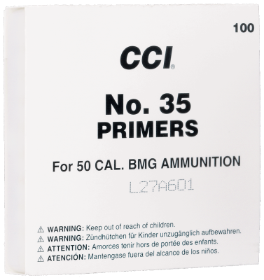 CCI primers 35 .50BMG