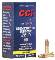 38.4510.26 - CCI 74 Cartouche .22lr, Subsonic Segmented HP