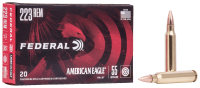 38.1015.05 - Federal cartridge .223Rem., FMJ BT 55gr 