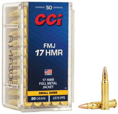 CCI 55 Rimfire .17HMR, .17HMR, FMJ, 20grs