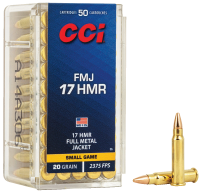 38.4509.07 - CCI 55 Cartouche .17HMR, FMJ, 20grs