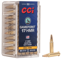 38.4509.08 - CCI 52 Rimfire .17HMR, .17HMR Gamepoint JSP, 20grs