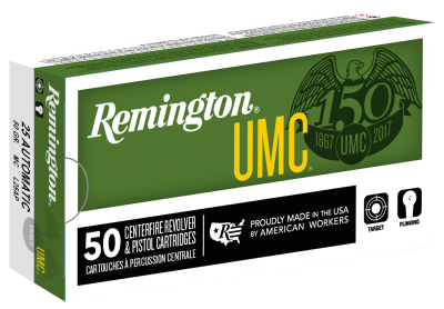 UMC cartouche 6.35mmBr, FMJ 50gr (.25ACP)