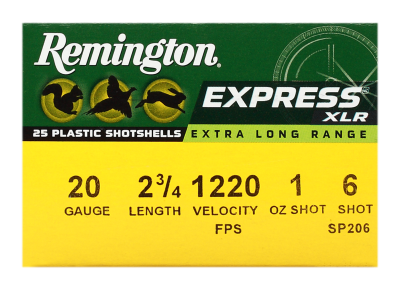 Remington Schrotpatrone 20/70, Express XLR No.6