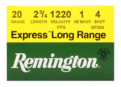 Remington Schrotpatrone 20/70, Express XLR No.4