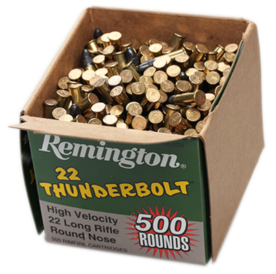 Remington cartouche .22lr, RN 40gr Thunderbolt