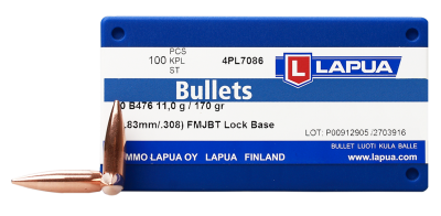 Lapua bullet 7.62mm, Lock Base FMJBT 170gr B476