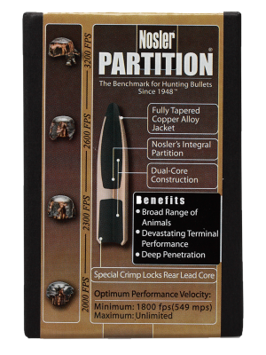 Nosler Geschosse .30, Partition Sp 165gr (50Pcs.)