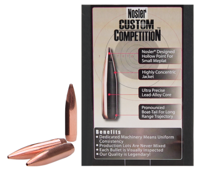 Nosler Projectile 7mm, CC HPBT 168gr (100Pcs.)