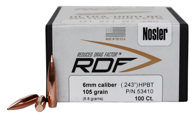 Nosler Geschosse 6mm, RDF 105gr (100Pcs.)