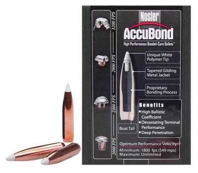 Nosler Projectile 6.5mm, AccuBond Sp 130gr(50Pcs.)