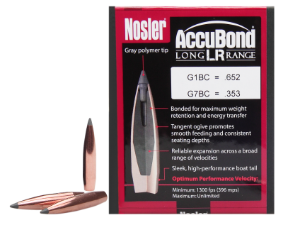 Nosler Geschosse 7mm, ABLR Sp 168gr (100Pcs.)