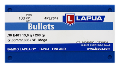 Lapua bullet 7.62mm, Mega SP 200gr E401