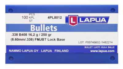 Lapua Geschosse .338, Lock Base FMJBT 250gr B408