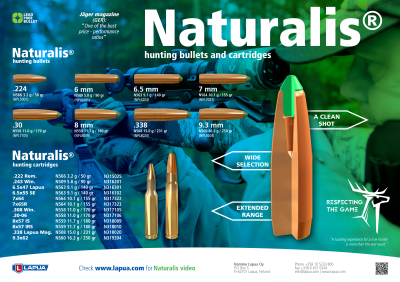 Lapua Bullet 6mm, Naturalis Solid 90gr N509