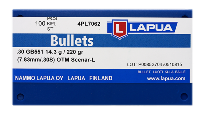 Lapua bullet 7.62mm, Scenar-L OTM 220gr GB551