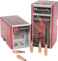 Hornady Geschosse 7mm, Interlock BT 139grs