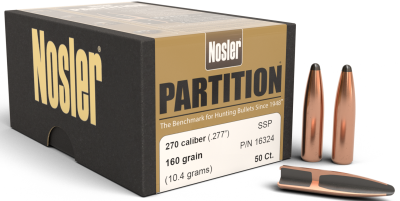 Nosler Geschosse .270, Partition SSp 160gr(50Pcs.)