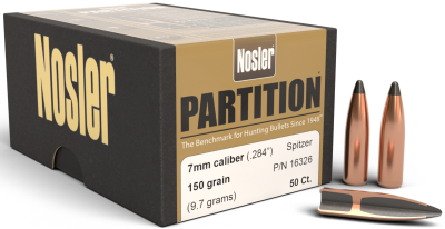 Nosler Geschosse 7mm, Partition Sp 150gr (50Pcs.)