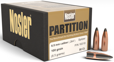 Nosler Geschosse 6.5mm, Partition Sp 100gr(50Pcs.)