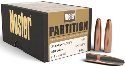 Nosler Geschosse .30, Partition SSp 220gr (50Pcs.)