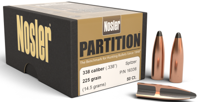 Nosler Geschosse .338, Partition Sp 225gr (50Pcs.)