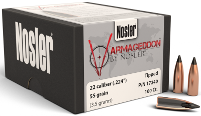 Nosler Projectile .22,V.geddon FBTip 55gr(100Pcs.)