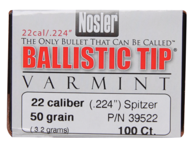 Nosler Geschosse .224, BallisticTip 50gr (100Pcs.)