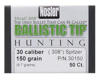 Nosler Geschosse .30, BallisticTip 150gr (50Pcs.)