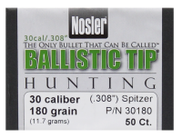 40.7231 - Nosler Projectile .30, BallisticTip 180gr (50Pcs.)