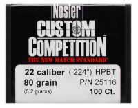 40.7251.16 - Nosler Geschosse .22, CC HPBT 80gr (100Pcs.)