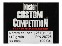 40.7300 - Nosler Geschosse 6.5mm, CC HPBT 140gr (100Pcs.)