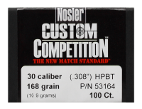 Nosler Geschosse .30, CC HPBT 168gr (100Pcs.)