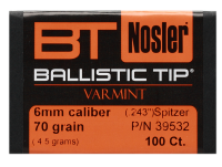 40.7395.32 - Nosler Projectile 6mm, BallisticTip 70gr (100Pcs.)