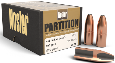 Nosler Projectile .458,Partition PPT 500gr(25Pcs.)