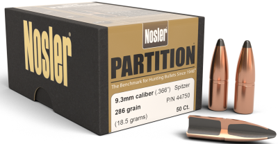 Nosler Geschosse 9.3mm, Partition Sp 286gr(50Pcs.)