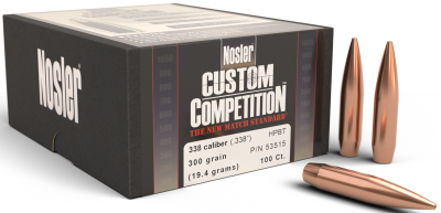 Nosler Projectile .338, CC HPBT 300gr (100Pcs.)