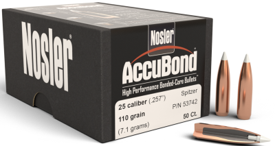 Nosler Geschosse .25, AccuBond Sp 110gr (50Pcs.)