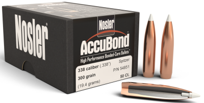 Nosler Geschosse .338, AccuBond Sp 300gr (50Pcs.)