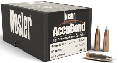 Nosler Projectile 6mm, AccuBond Sp 90gr (50Pcs.)