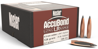 Nosler Geschosse 6.5mm, ABLR Sp 129gr (100Pcs.)