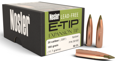 Nosler Geschosse .30, E-Tip Sp 180gr (50Pcs.)