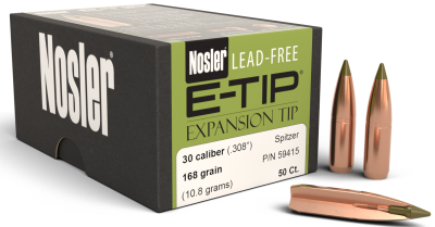 Nosler Projectile .30, E-Tip Sp 168gr (50Pcs.)