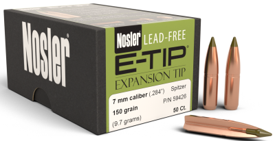 Nosler Projectile 7mm, E-Tip Sp 150gr (50Pcs.)