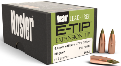 Nosler Geschosse 6.8mm, E-Tip Sp 85gr (50Pcs.)