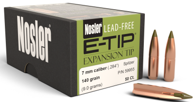 Nosler Geschosse 7mm, E-Tip Sp 140gr (50Pcs.)