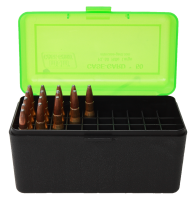 40.9949 - MTM Munitionsbox ClearGreen 50 Patronen, Kal.7.5